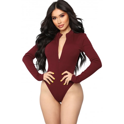 Red Grind Time Beyond Long Sleeve Bodysuit
