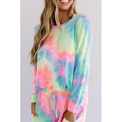 Pink Snuggle Down Tie Dye Lounge Set Pink Snuggle Down Tie Dye Lounge Set