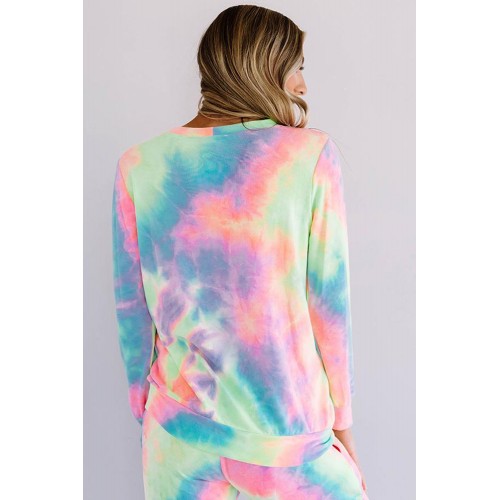 Pink Snuggle Down Tie Dye Lounge Set Pink Snuggle Down Tie Dye Lounge Set