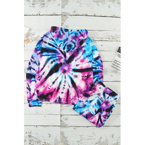 Black Tie Dye Crop Knit Set Black Tie Dye Crop Knit Set