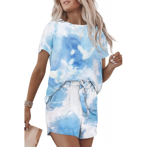 Sky Blue Tie Dye Lounge Set Sky Blue Tie Dye Lounge Set